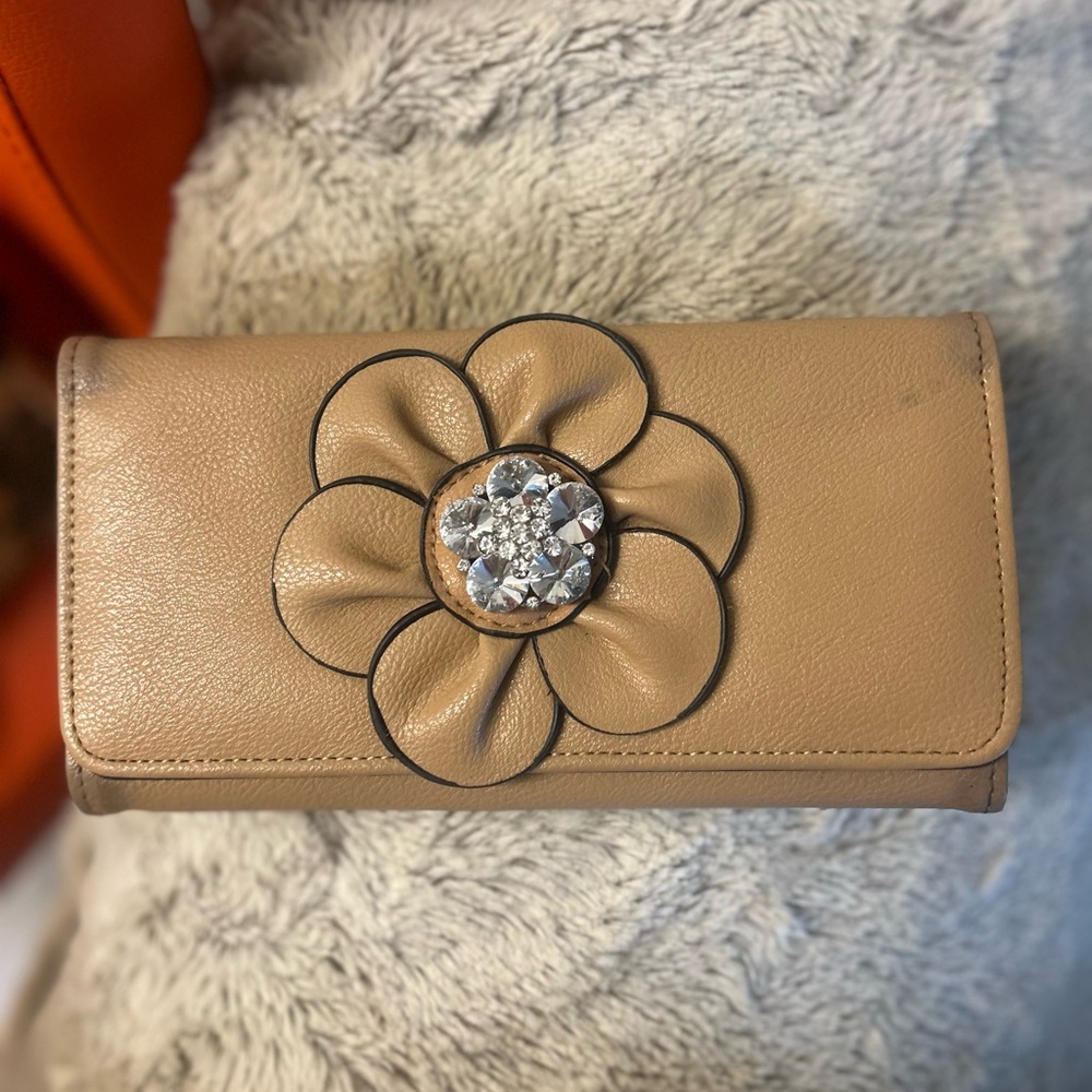 Python Sueded Rosette Bag /Wallet - image 8